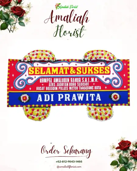 Papan Bunga Ucapan Selamat Tanah Enam Ratus